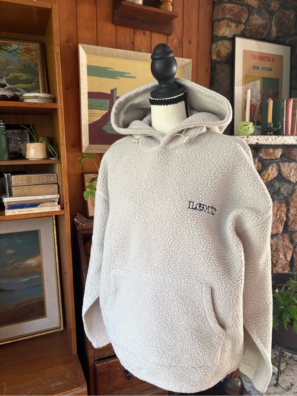 Gorpcore Levi’s Sherpa Hoodie Relaxed Fit M